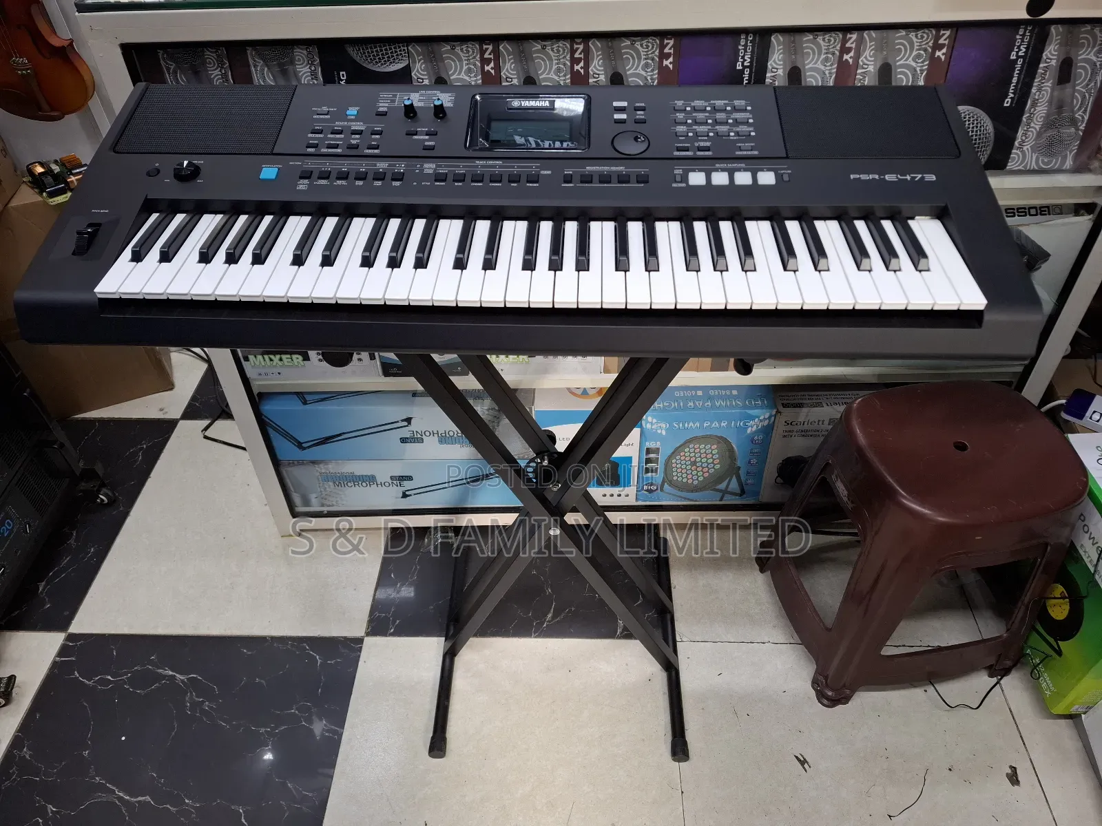Yamaha PSR E 473 Plus Keyboard Stand
