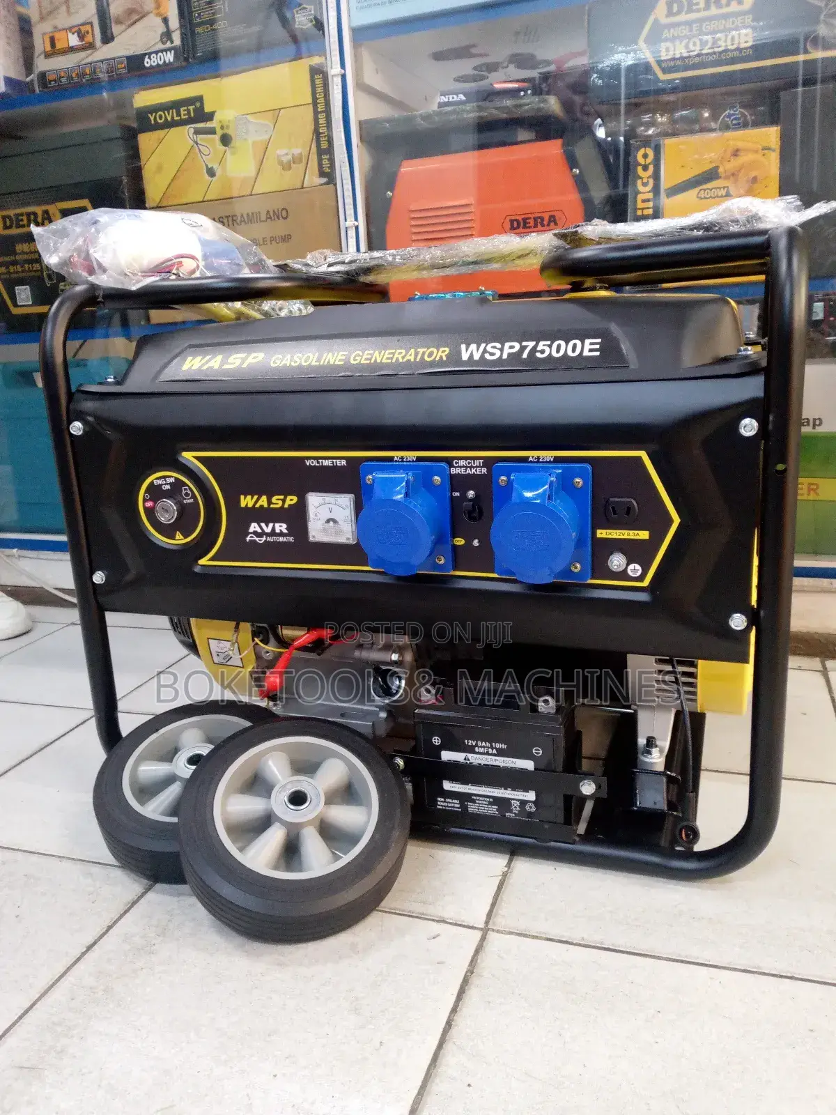 7.5KVA Original Wasp Generator Key Start With Wheels