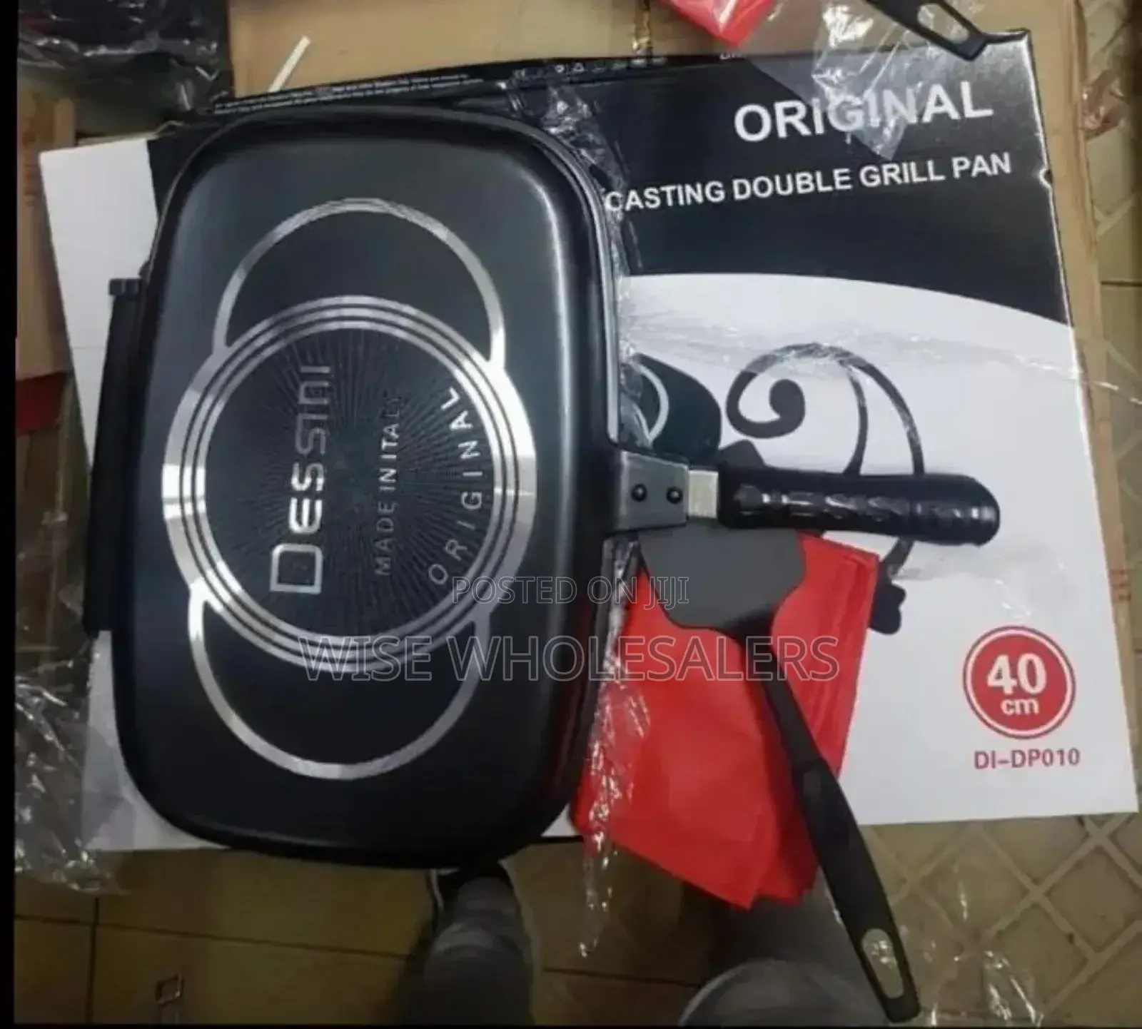 Dessini 40 Cm Double Sided Grill Non-stick Granite Pan* ""