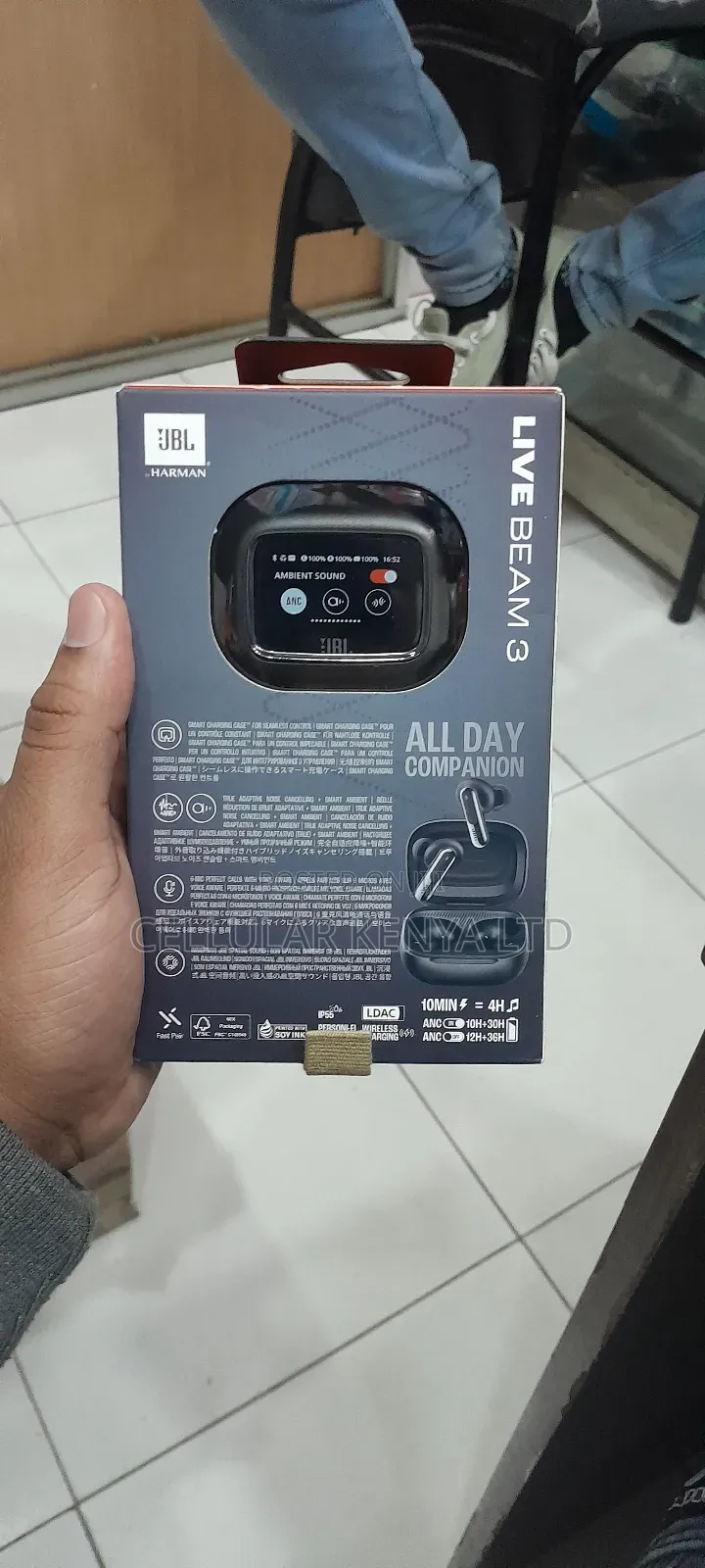 JBL Live Beam 3 Noise-Canceling True Wireless Earbuds