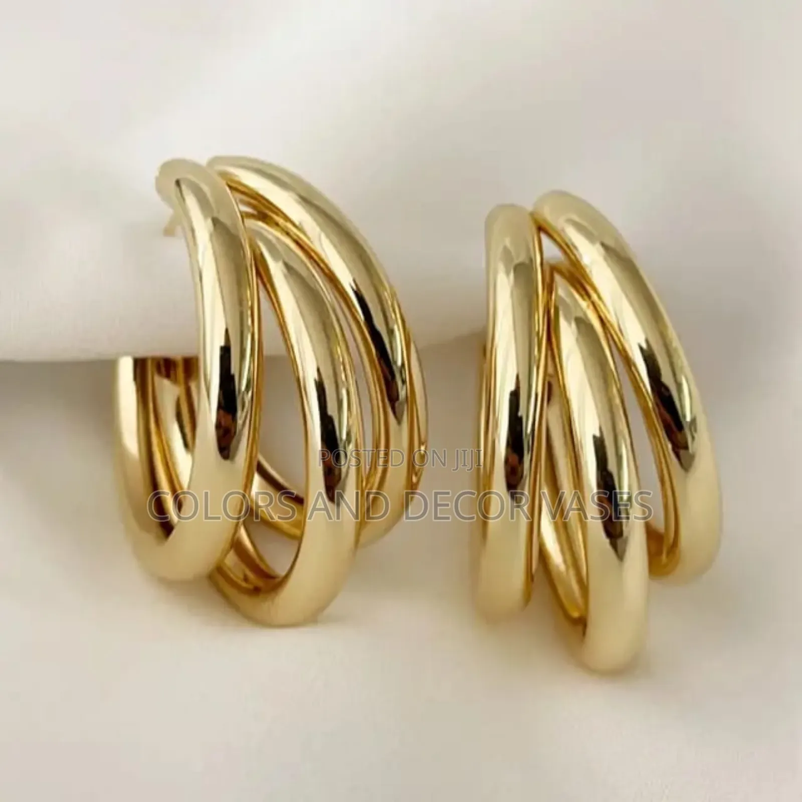 Unique Gold in Colour Earrings