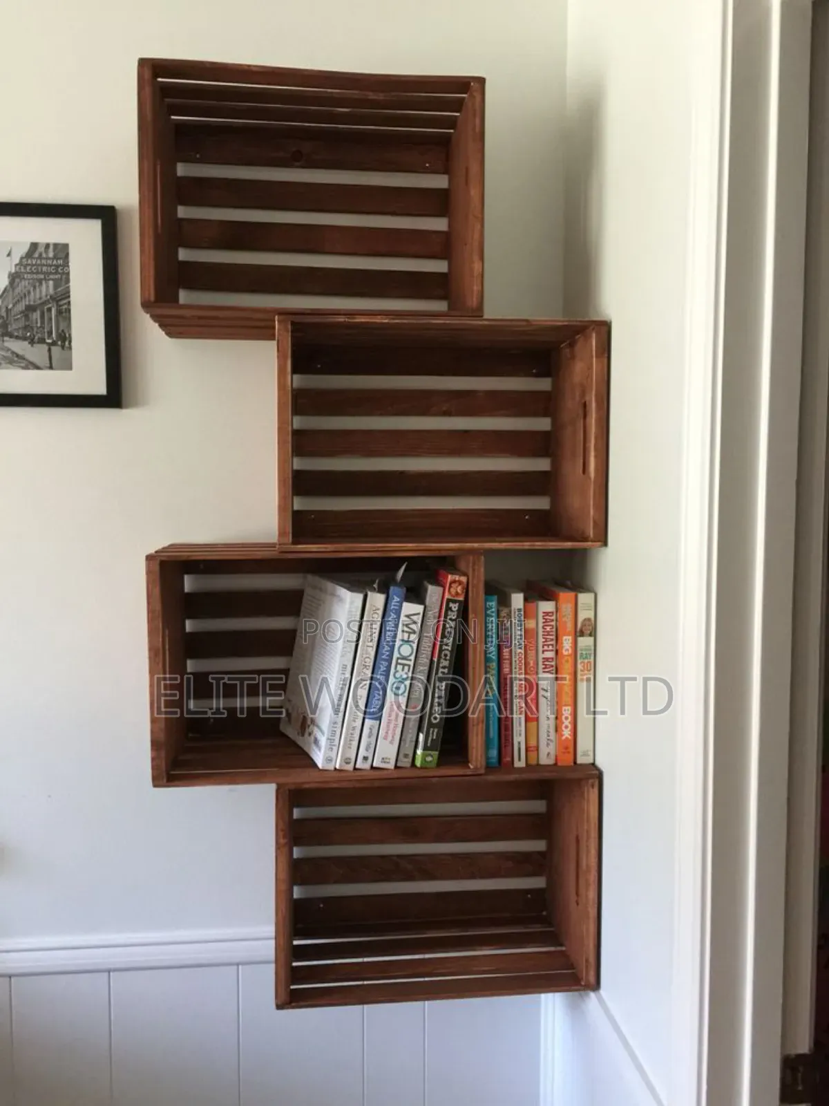 Pallet Authentic Wall Mount Bookshelf