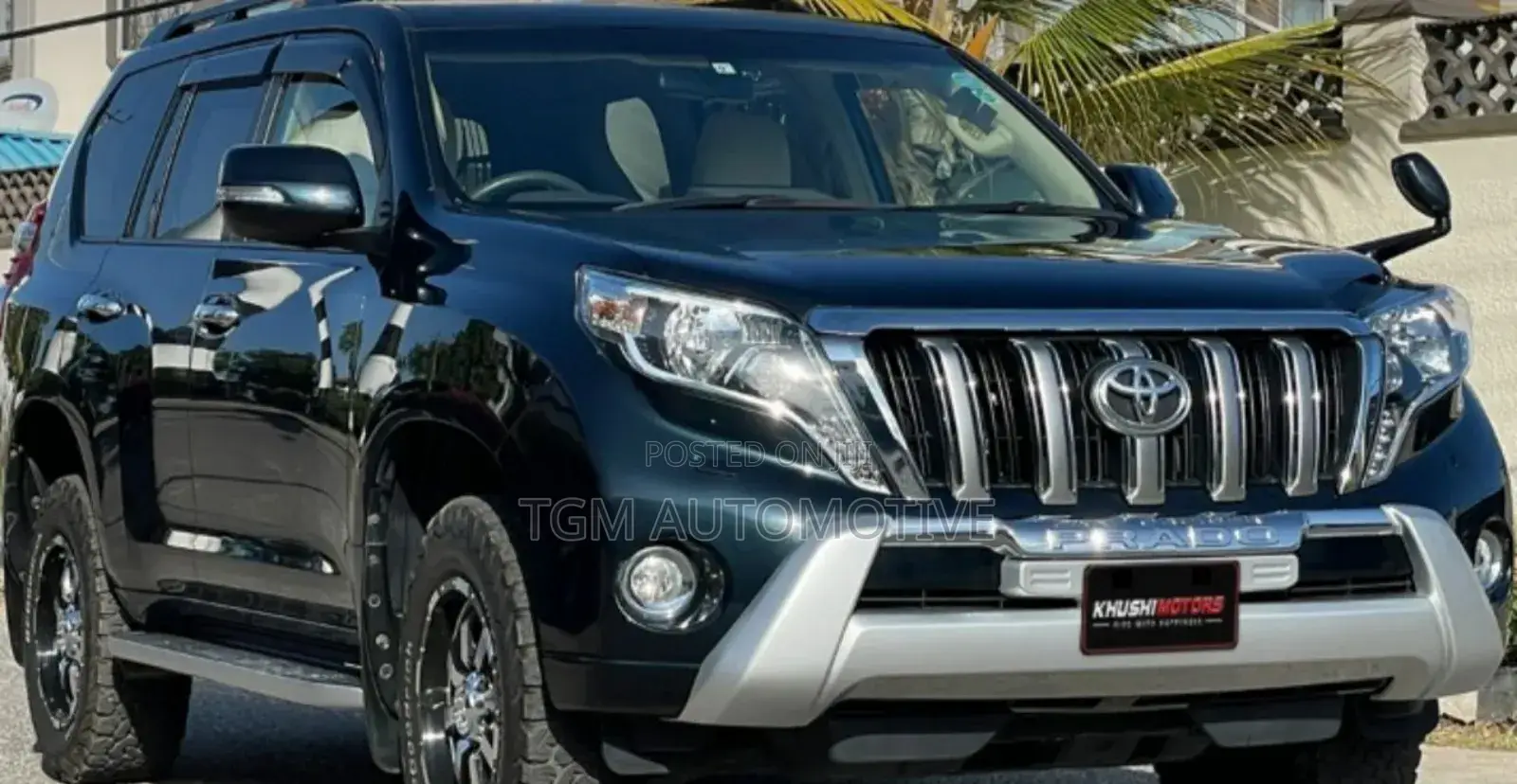 Prado 150 Front Bumper Lip Guard - Silver