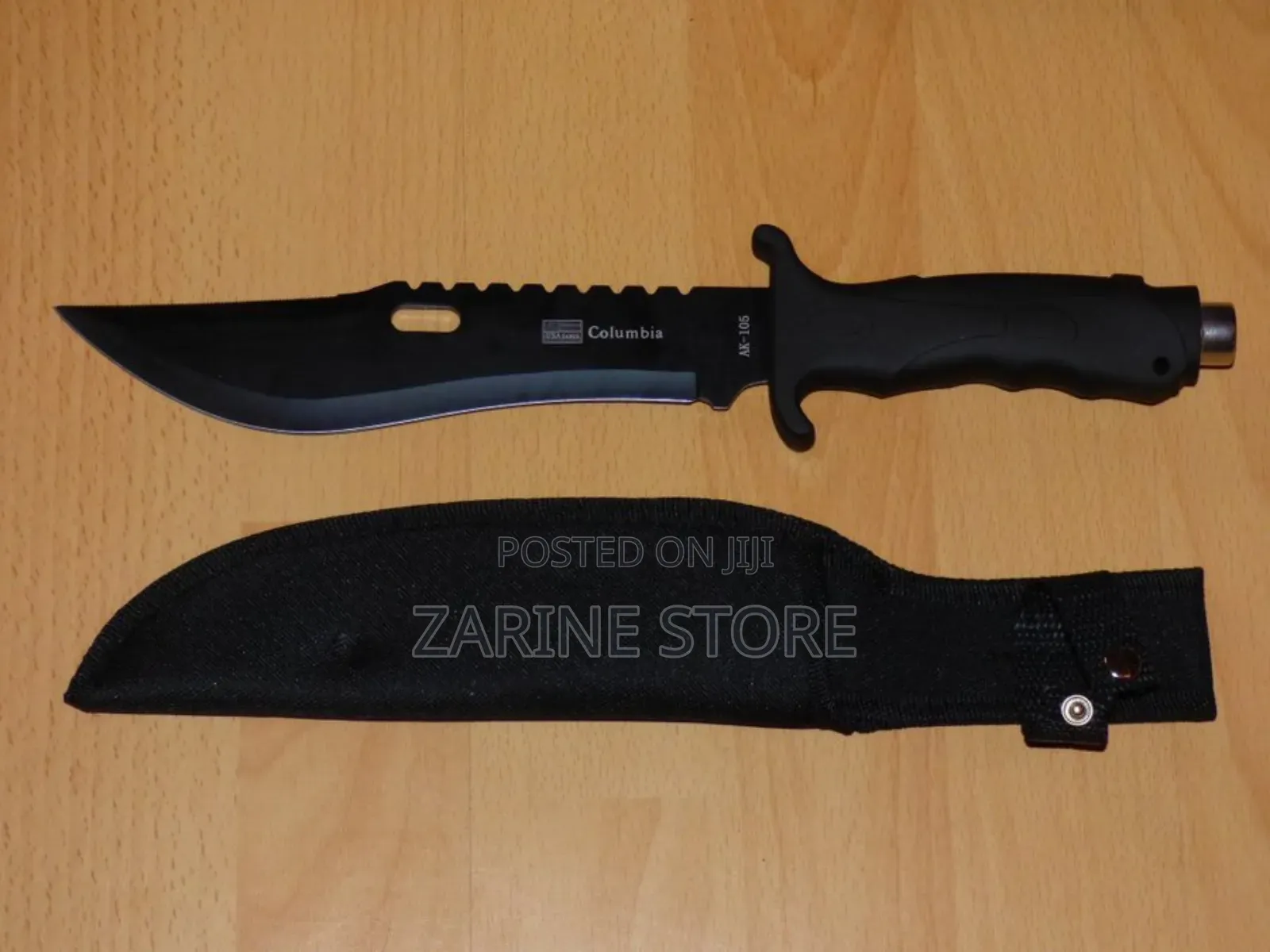 Durable Sharp Ak-105 Knife With Rubber Handle