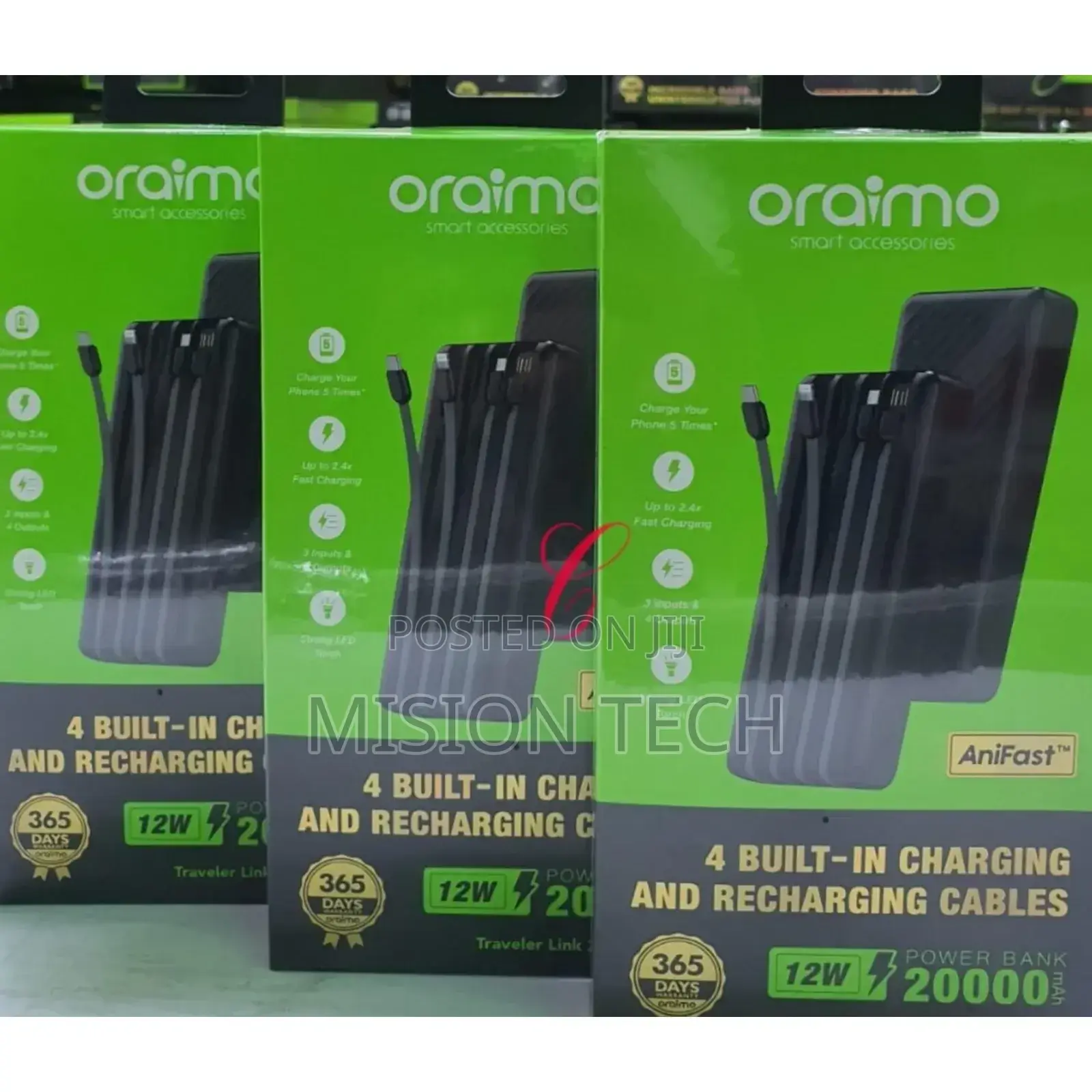 Oraimo Traveler Link 20 OPB-P5201 20,000mah Power Banks