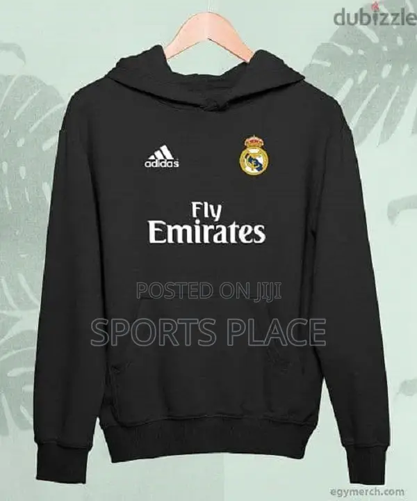Real Madrid Black Hoodie