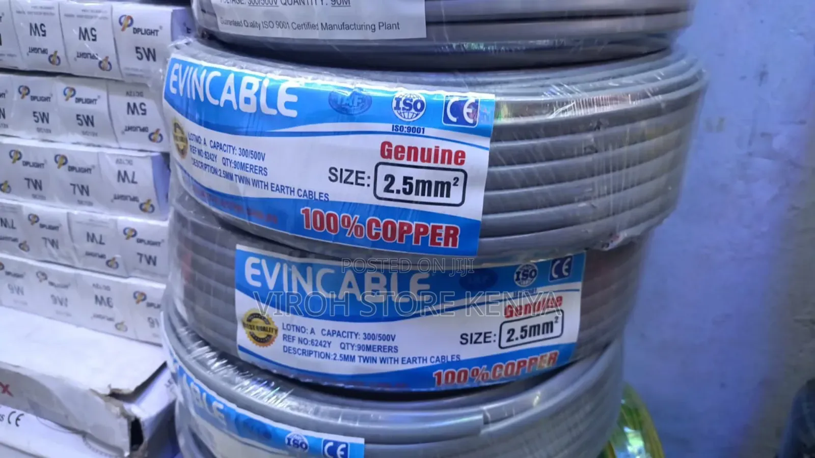 Evin Cable 2.5mm Copper Twin With Earth Wiring Cable 90metre