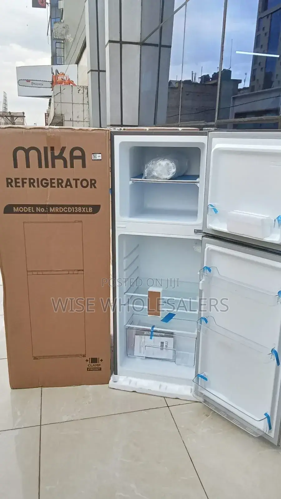 * Mika 138L Double Door Fridge * 