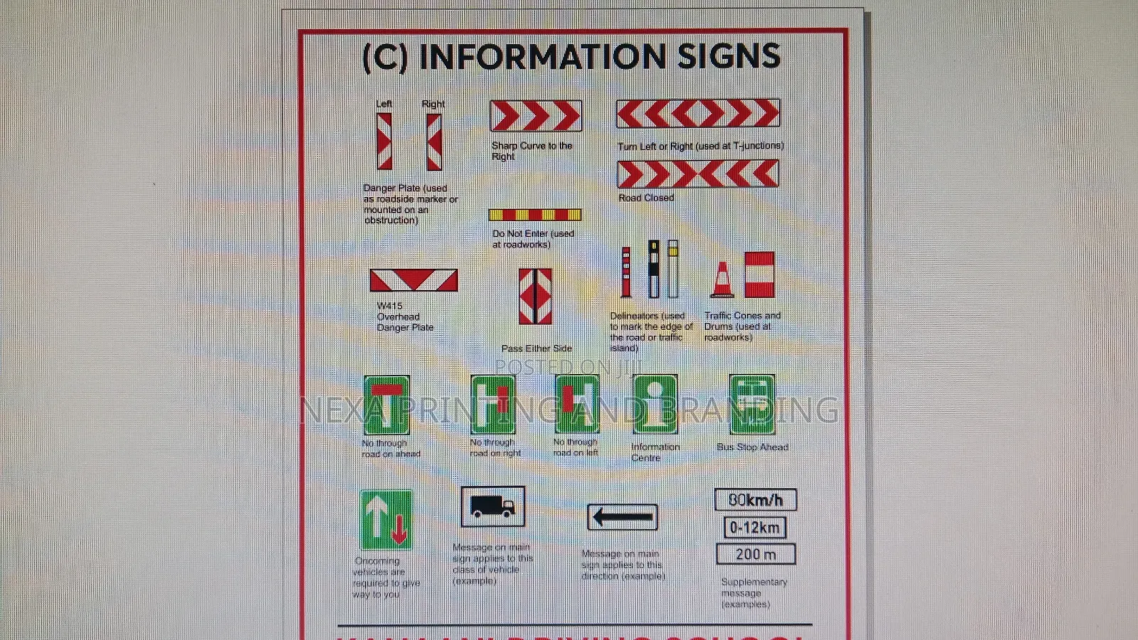 Banners and STICKERS Signs for Driving Schools