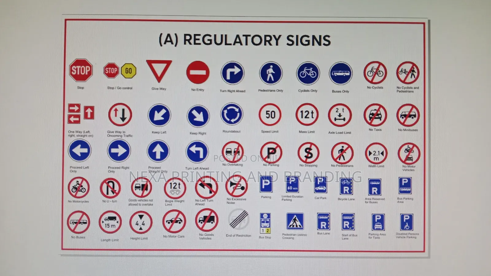 Banners and STICKERS Signs for Driving Schools