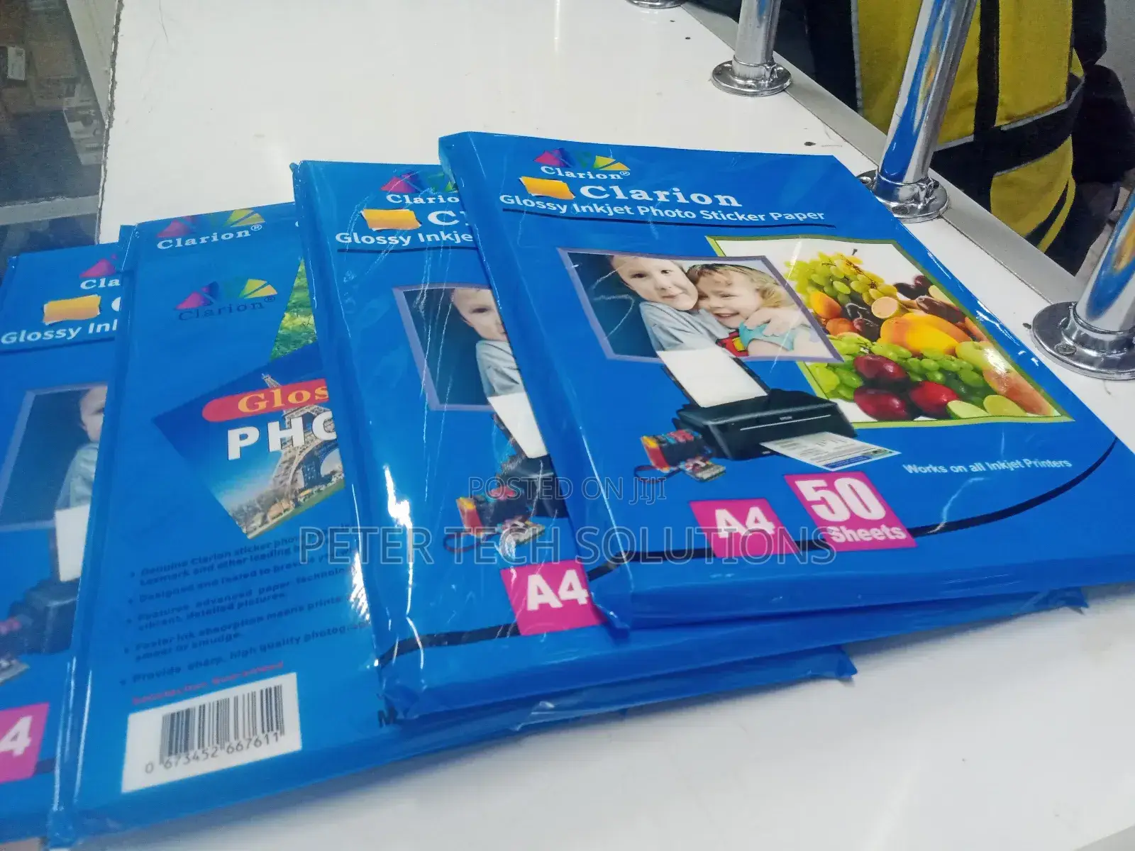 Clarion 50 Sheets A4 Inkjet Photo Sticker Paper