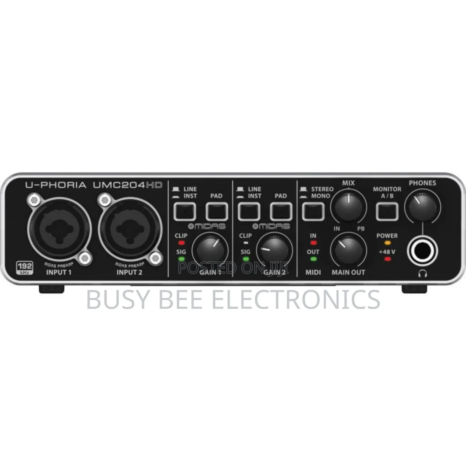 USB 2.0 Audio Interface
Behringer UMC204HD U-Phoria