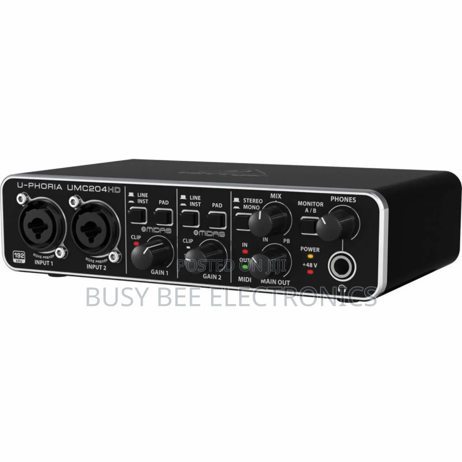 USB 2.0 Audio Interface
Behringer UMC204HD U-Phoria