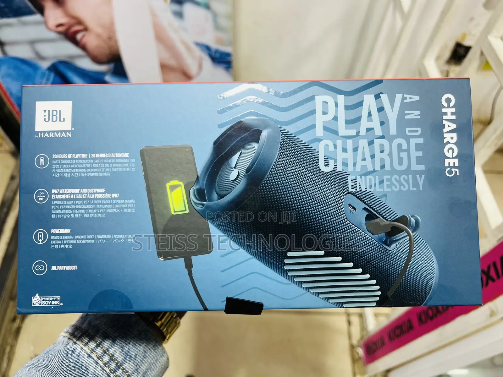 JBL Charge 5 Bluetooth Speaker.