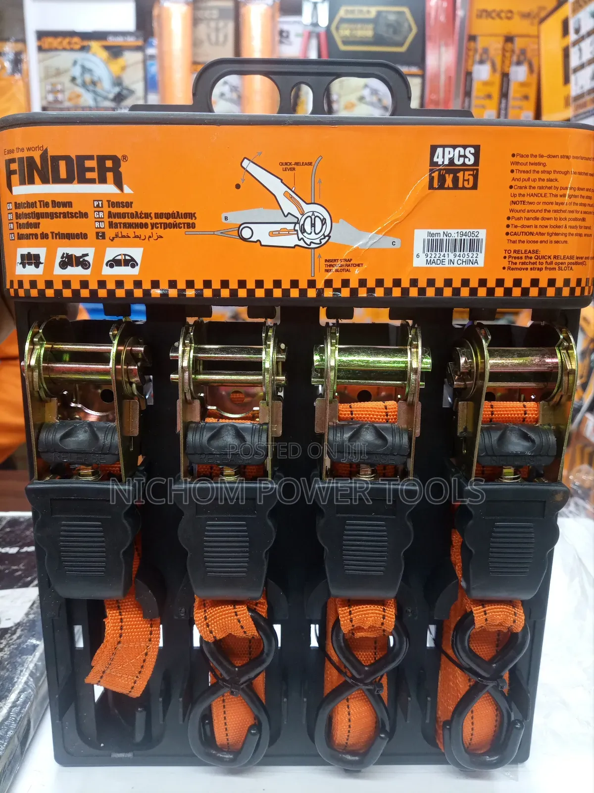 Reliable Finder Ratchet Tie Down Straps