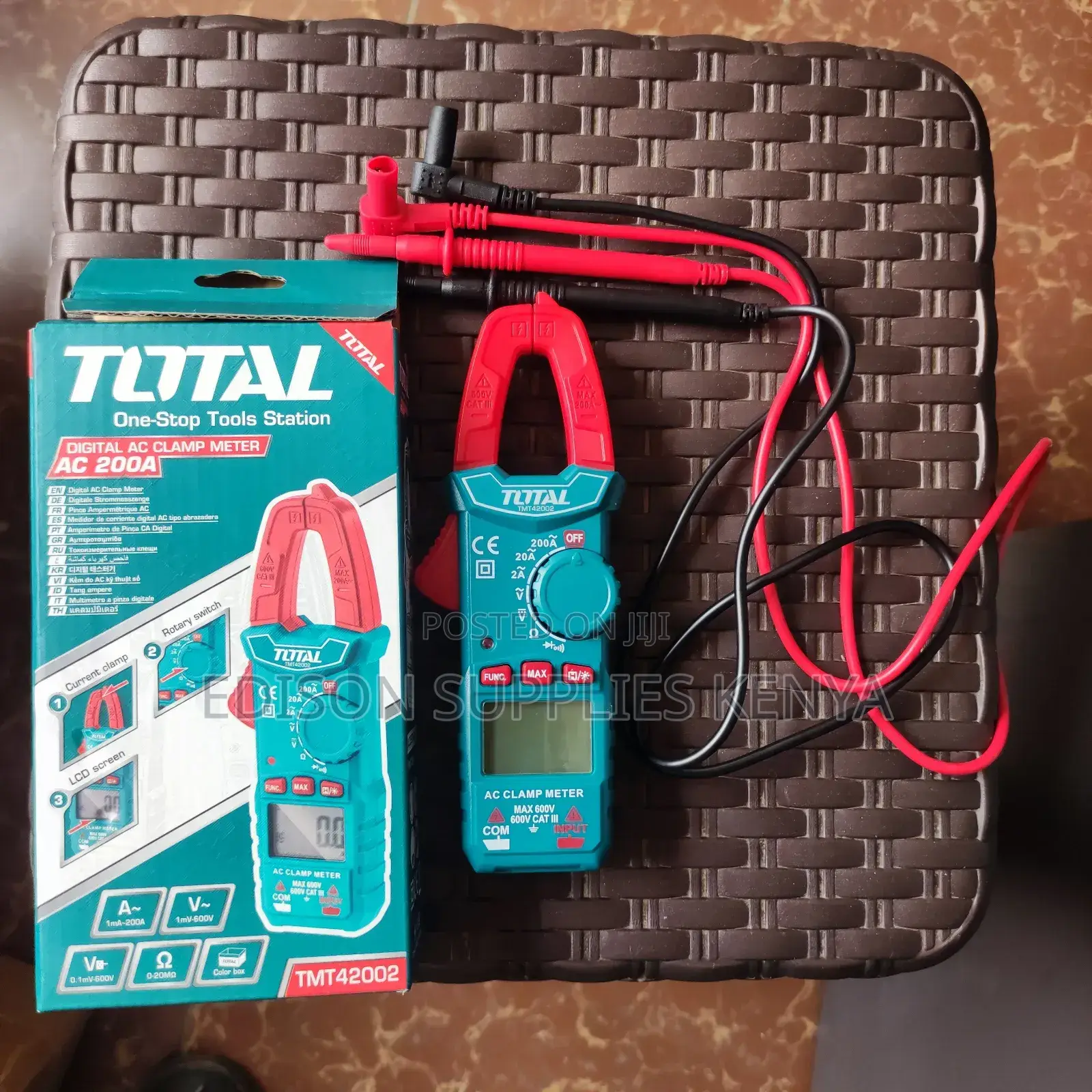 Total Digital Ac Clamp Meter 2000 Counts Industrial Clamp Metres