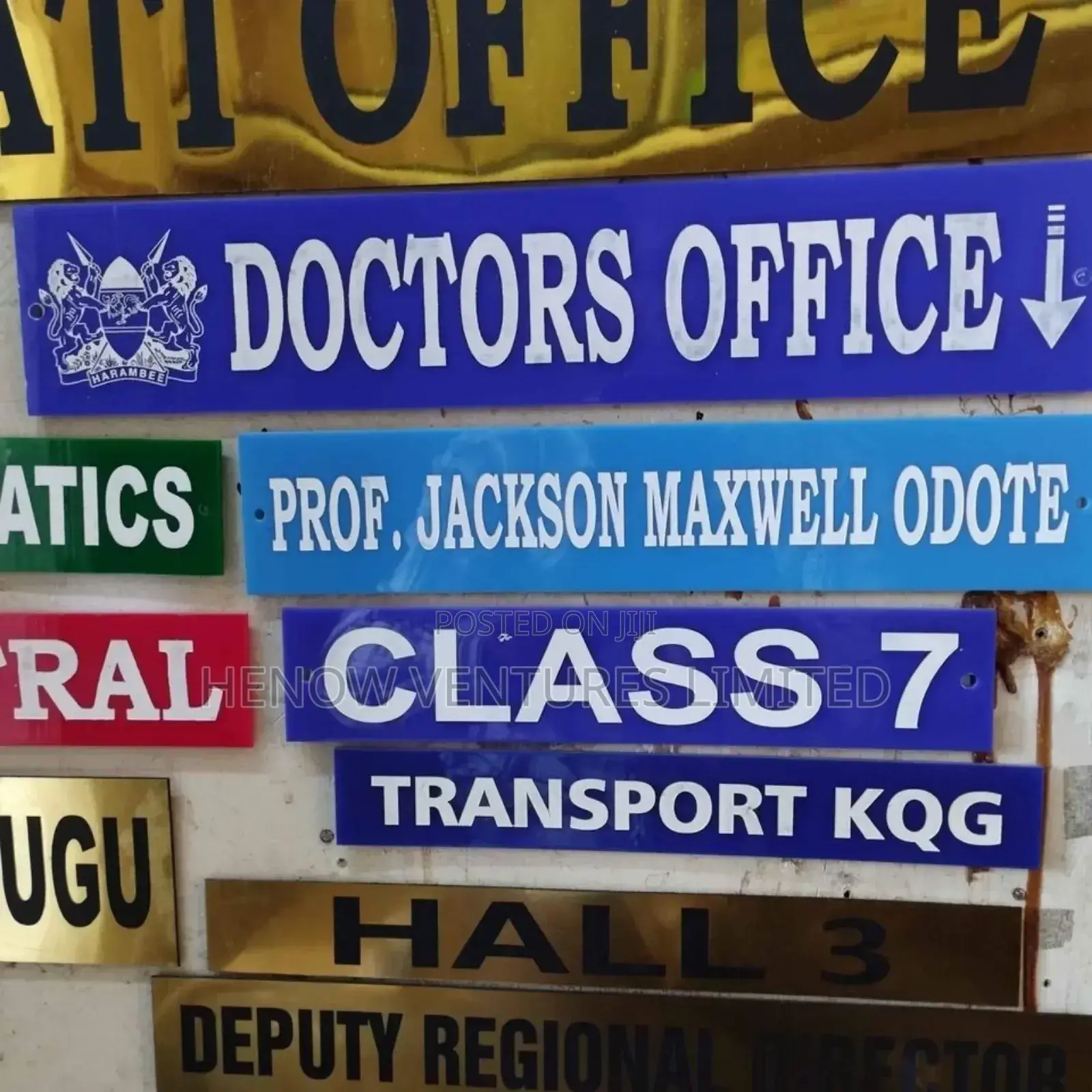 Engraved Door Plates