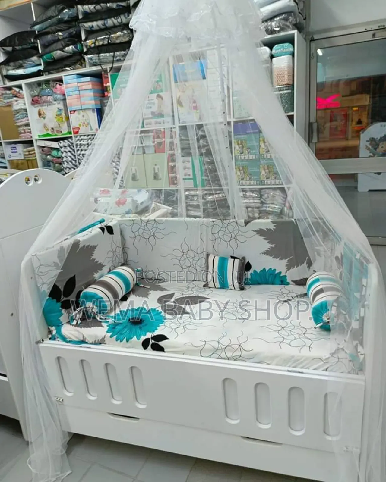 Half Stand Baby Cot Mosquito Net