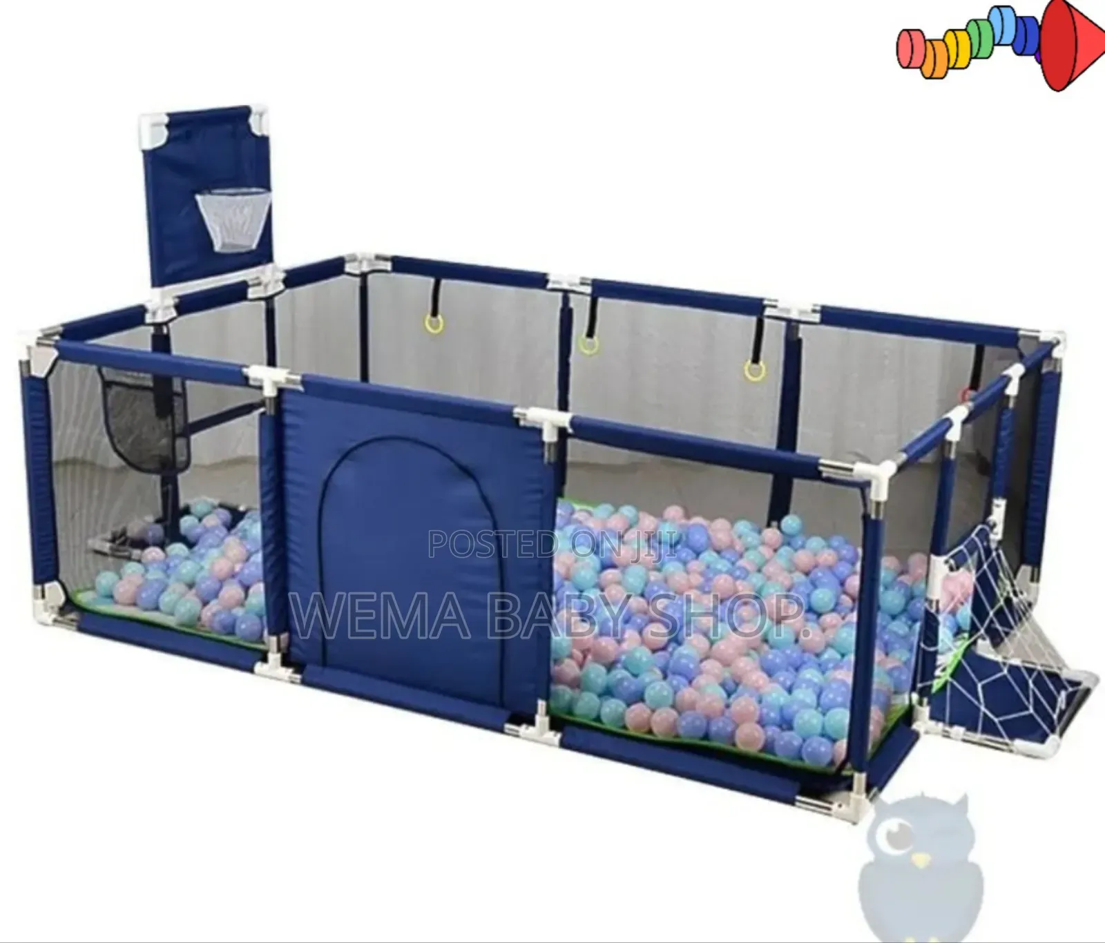 Large Kids Safety Fence/Playpen With Balls