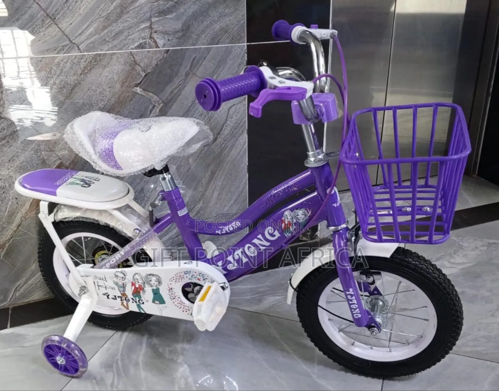 Purple Bike/Bicycle Size 12" for Kids
