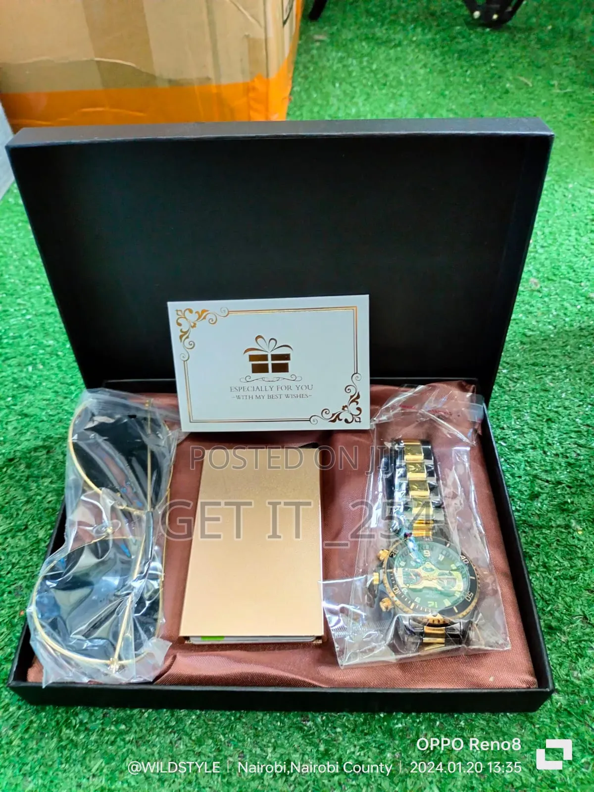 Men Gold Minimalist Luxury Gift Set