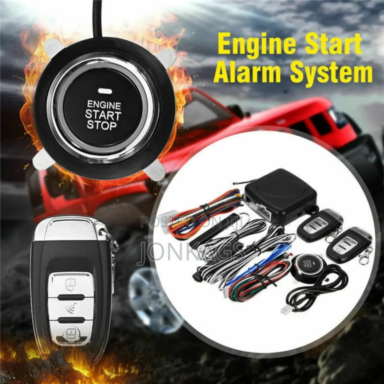 12V One Push to Start and Stop Engine