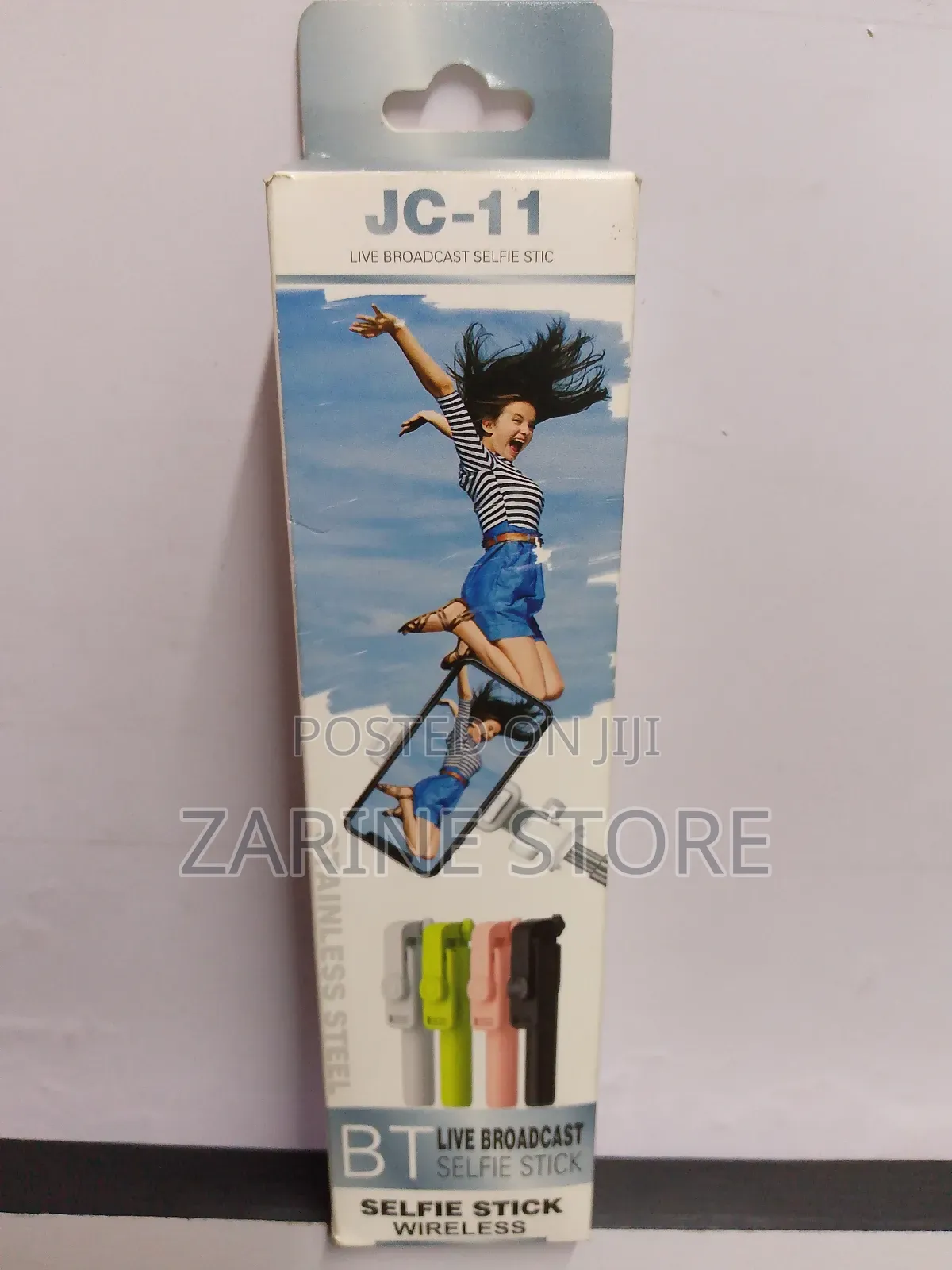 Stainless Steel Selfie Stick Wireless 360 Revolve