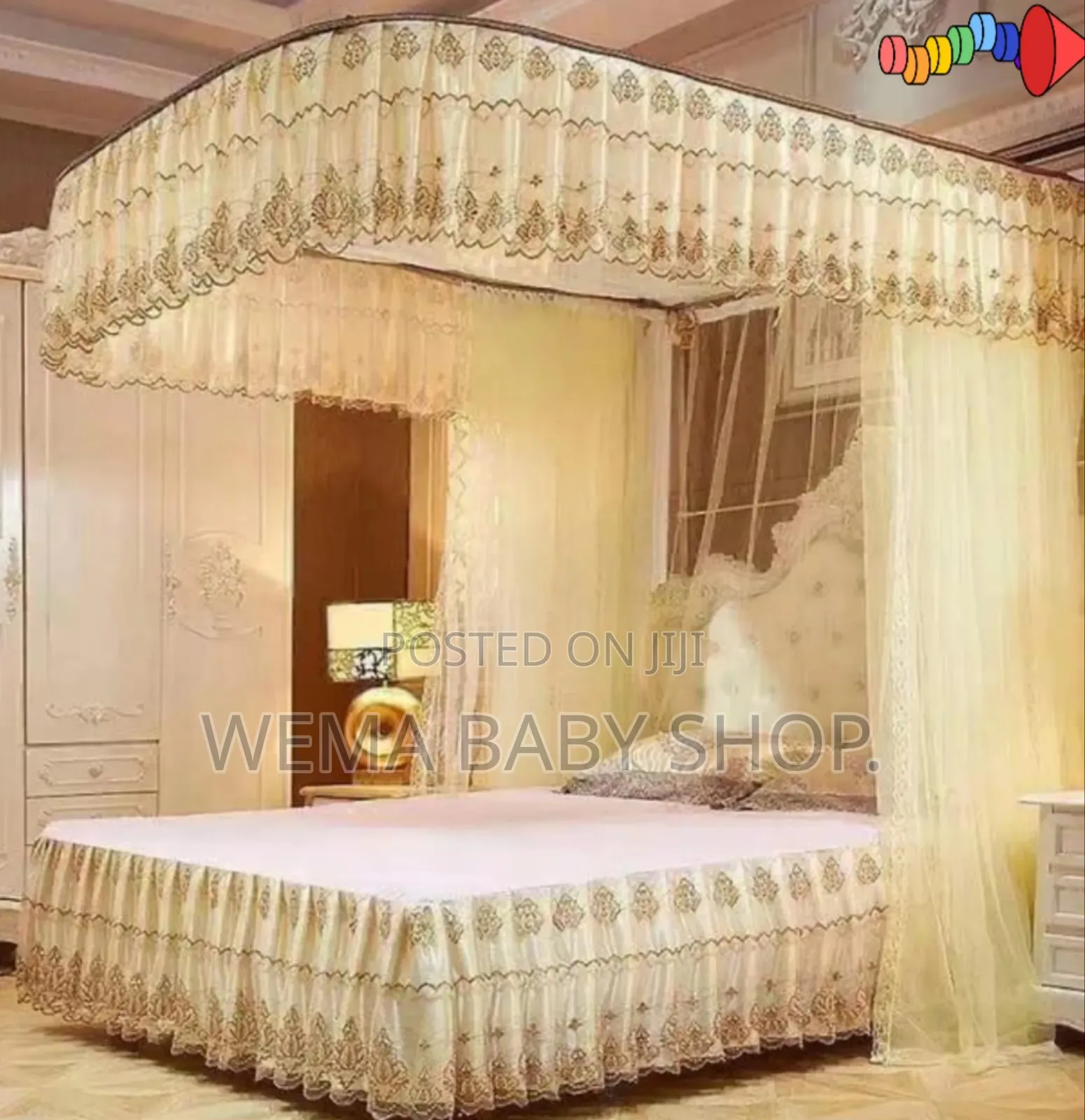 Quality 2 Stand Mosquito Nets With Sliding Rails