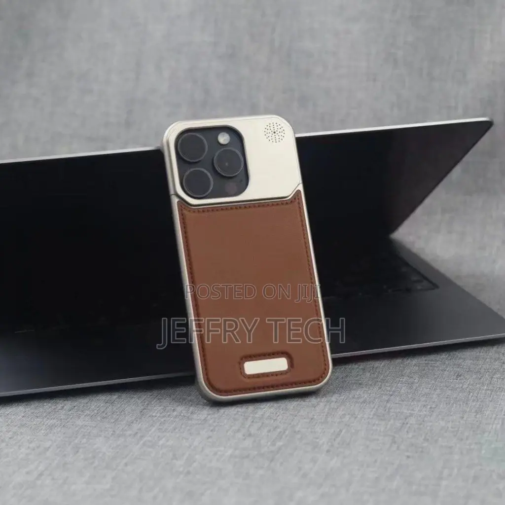 Metal Titanium Leather Magsafe Case for iPhone 13 Pro Max