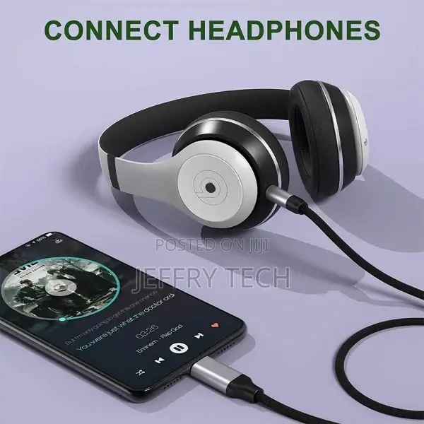 USB Type C to 3.5 MM Jack AUX Cable DAC Type-C Audio Kabel F
