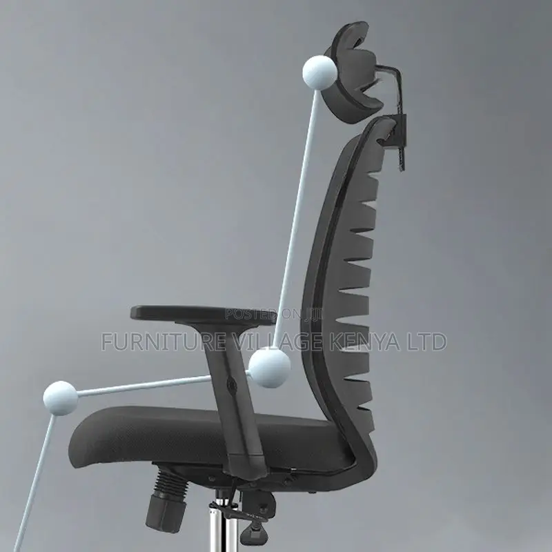 Upholstered Executive Chair With Armrest, Swivel