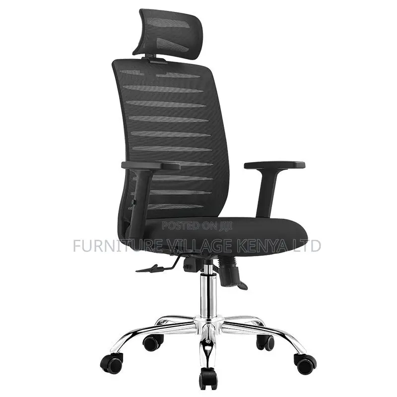 Upholstered Executive Chair With Armrest, Swivel