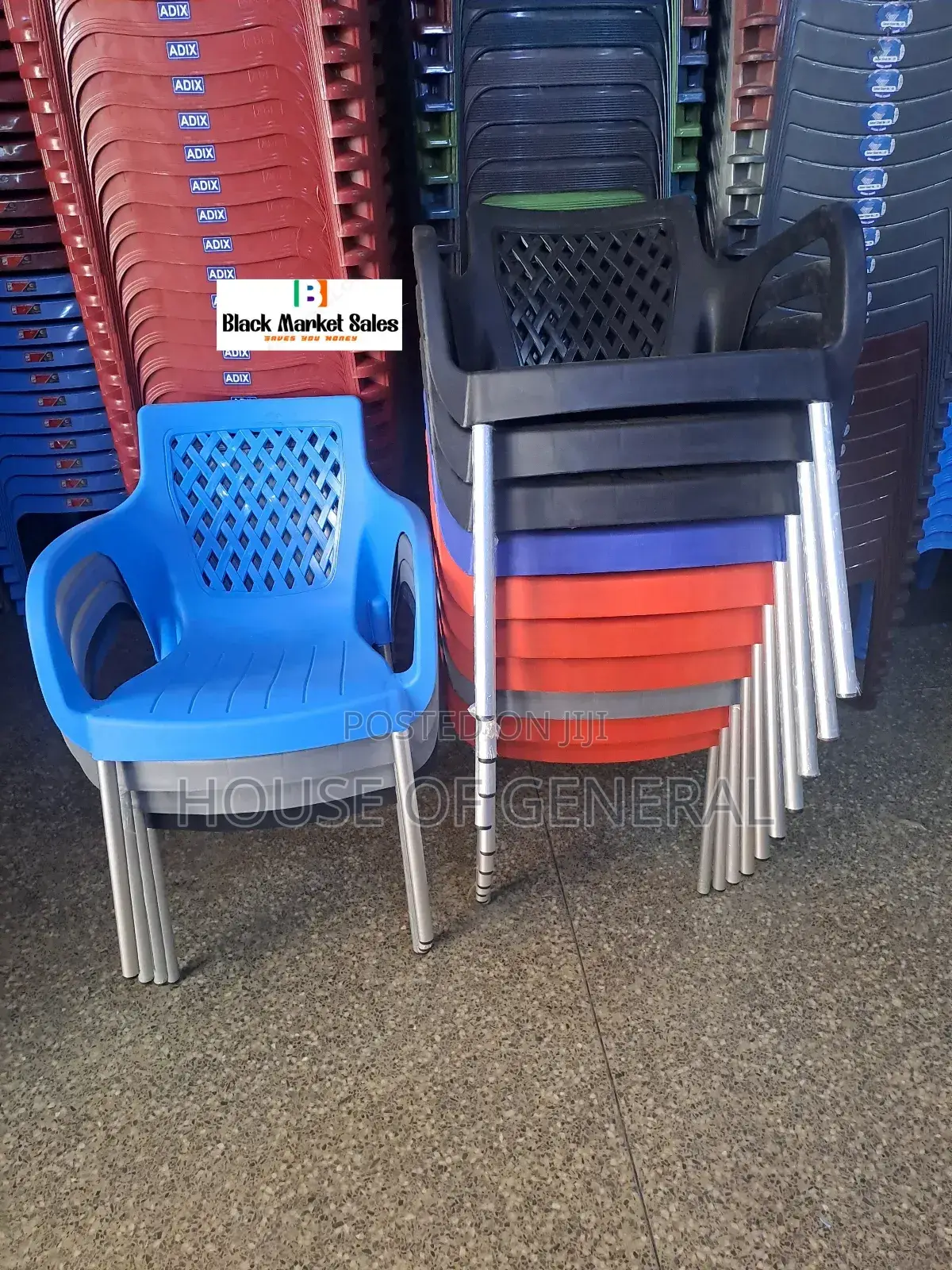 Mix Colours Plastic Chair