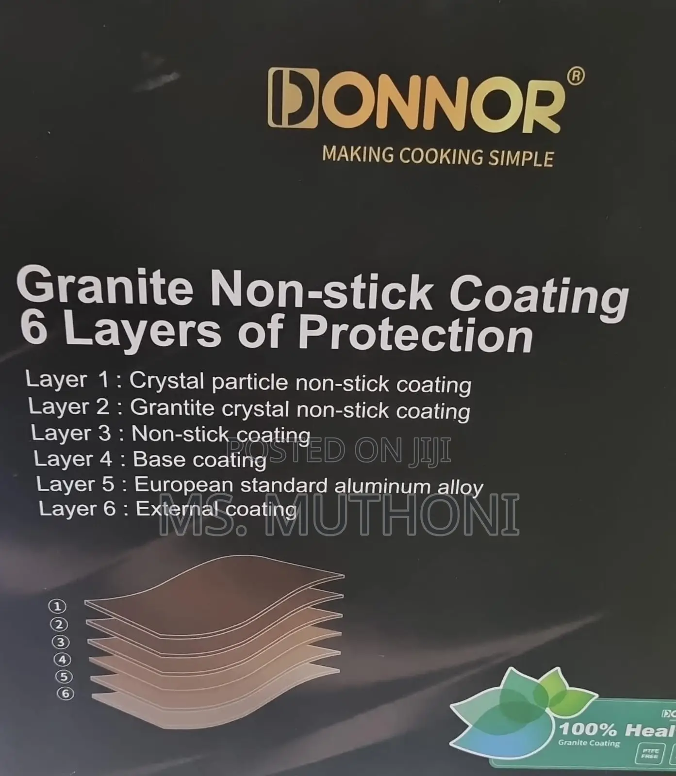 High Quality HEAVY ELEGANT 11pcs Donnor Granite Pots
