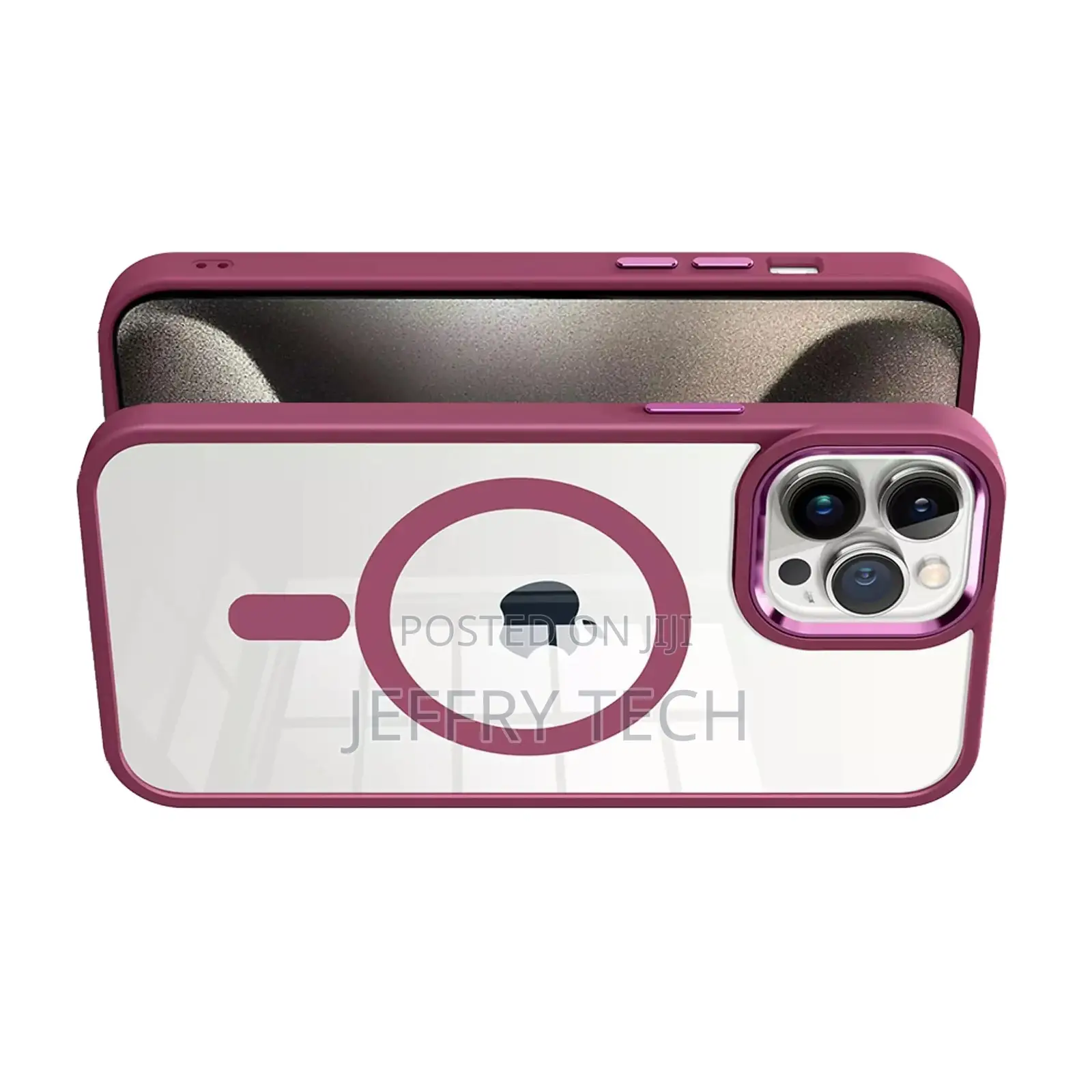 Promag Metallic for iPhone 15 Pro Max - Berry