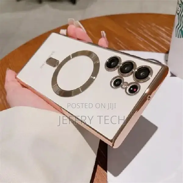 Magsafe Magnetic Charging Transparent Back Case for S22 ULTR