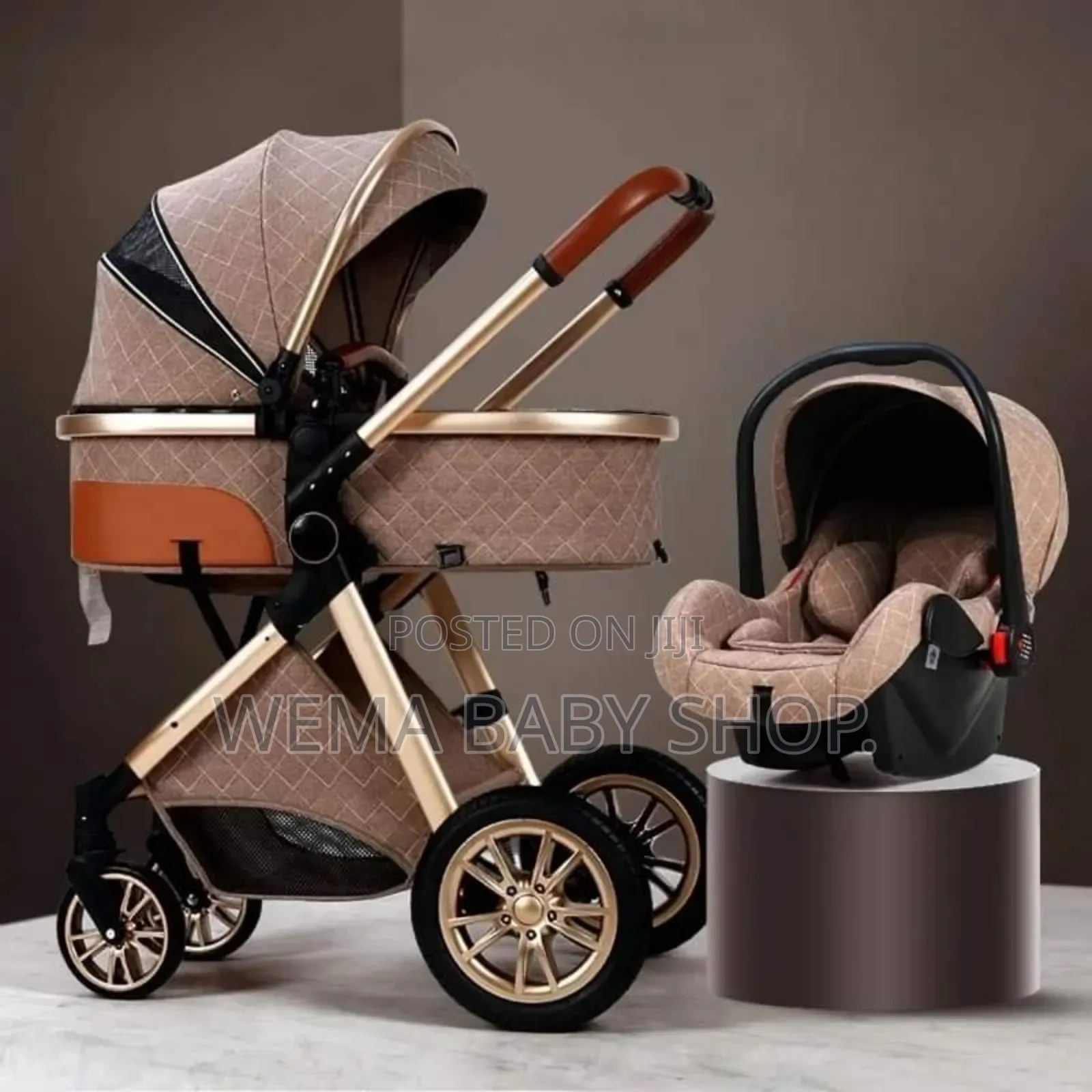 Portable Baby Stroller With Bassinet/Carry Cot