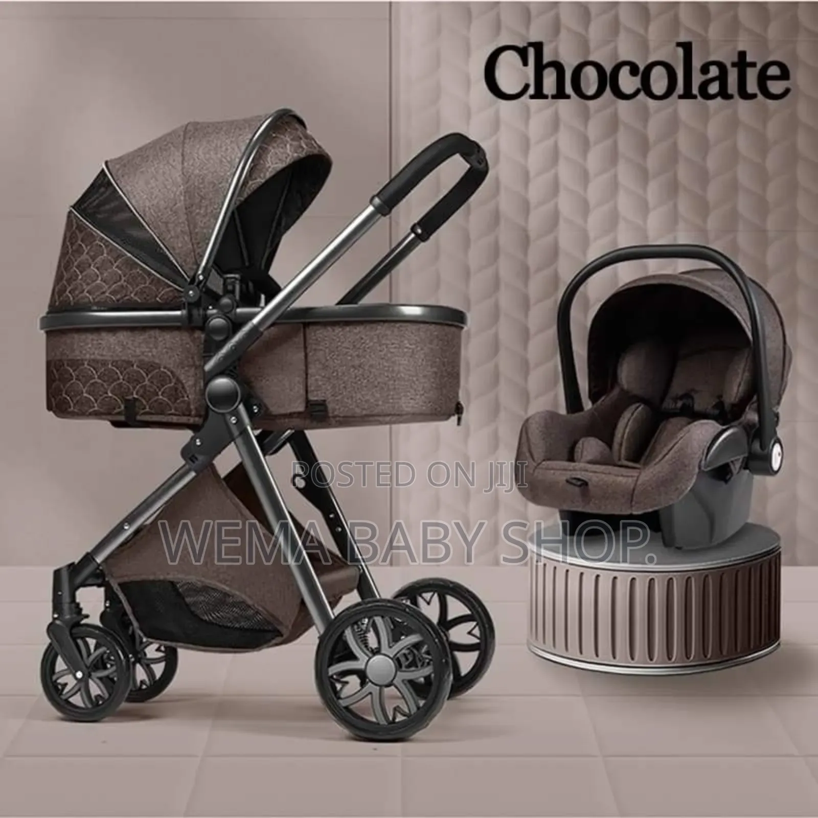 Portable Baby Stroller With Bassinet/Carry Cot