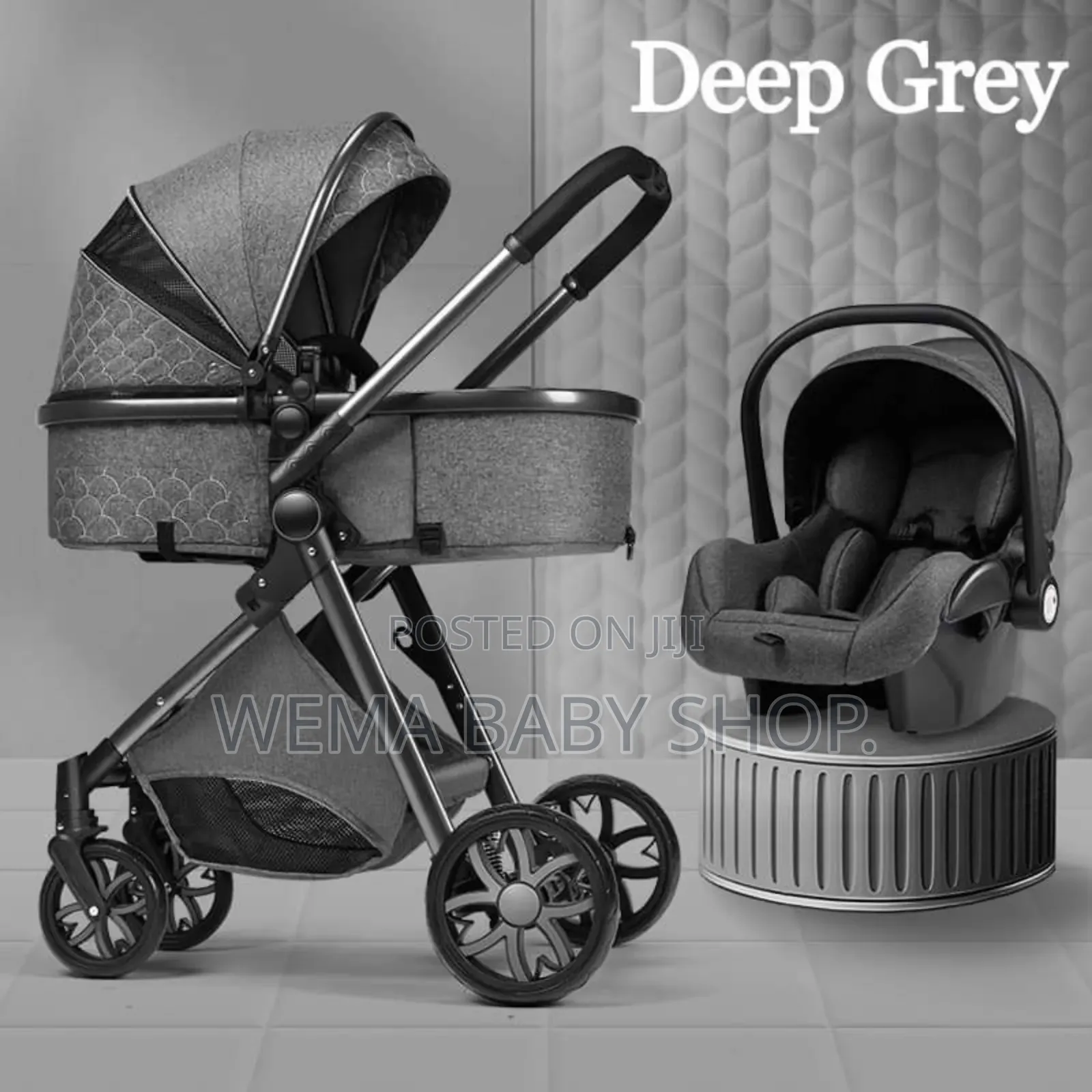 Portable Baby Stroller With Bassinet/Carry Cot