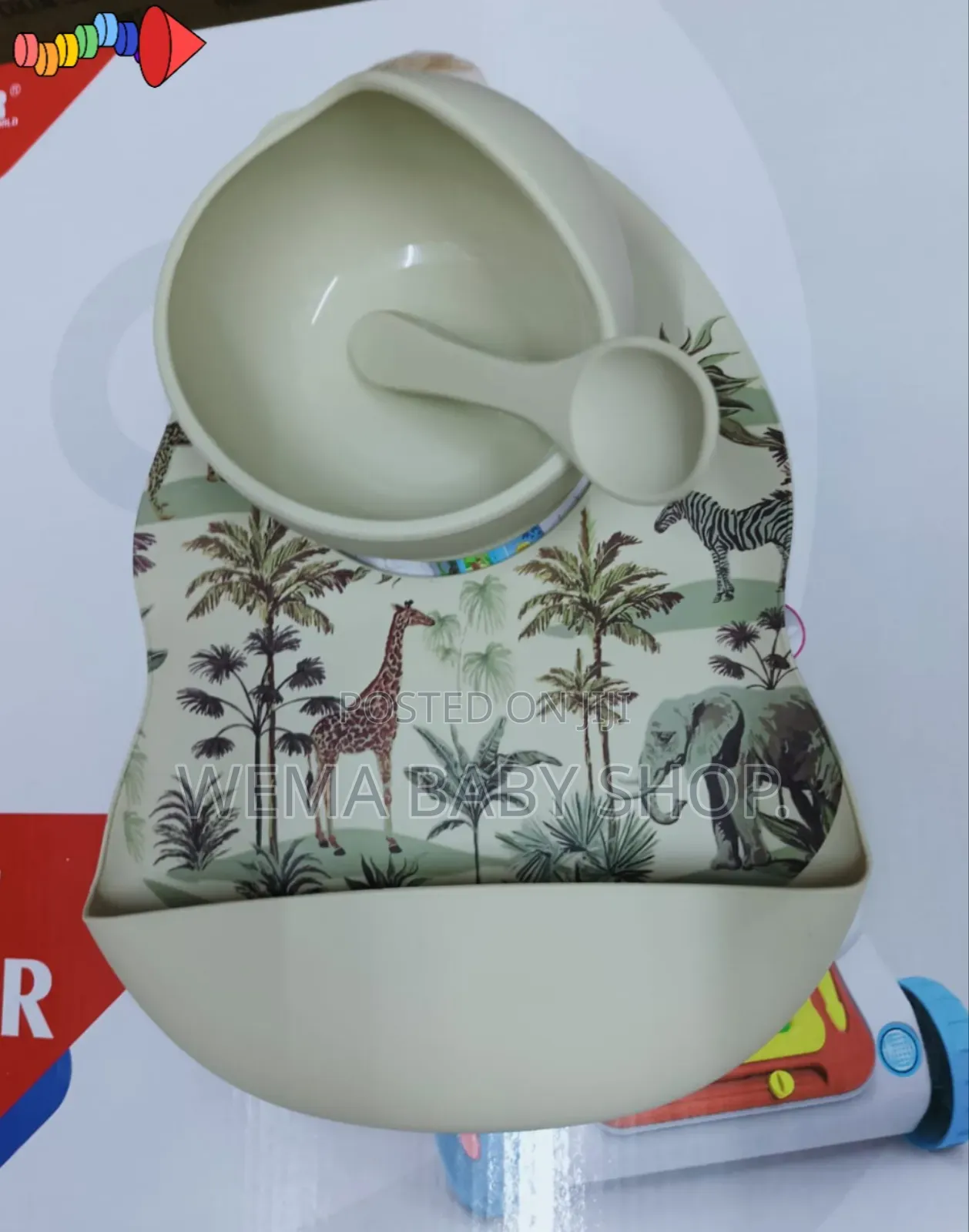 3pc Silicone Weaning Set (Bowl/Spoon/Bib)