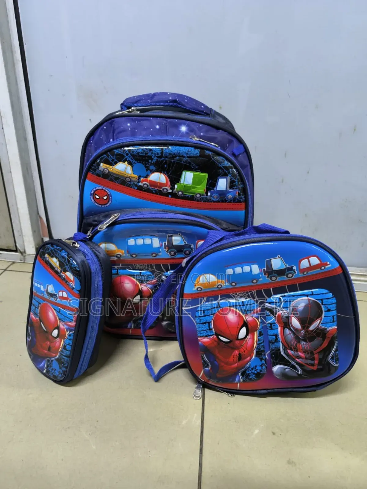 3 in 1 Cartoon Themed School Bag