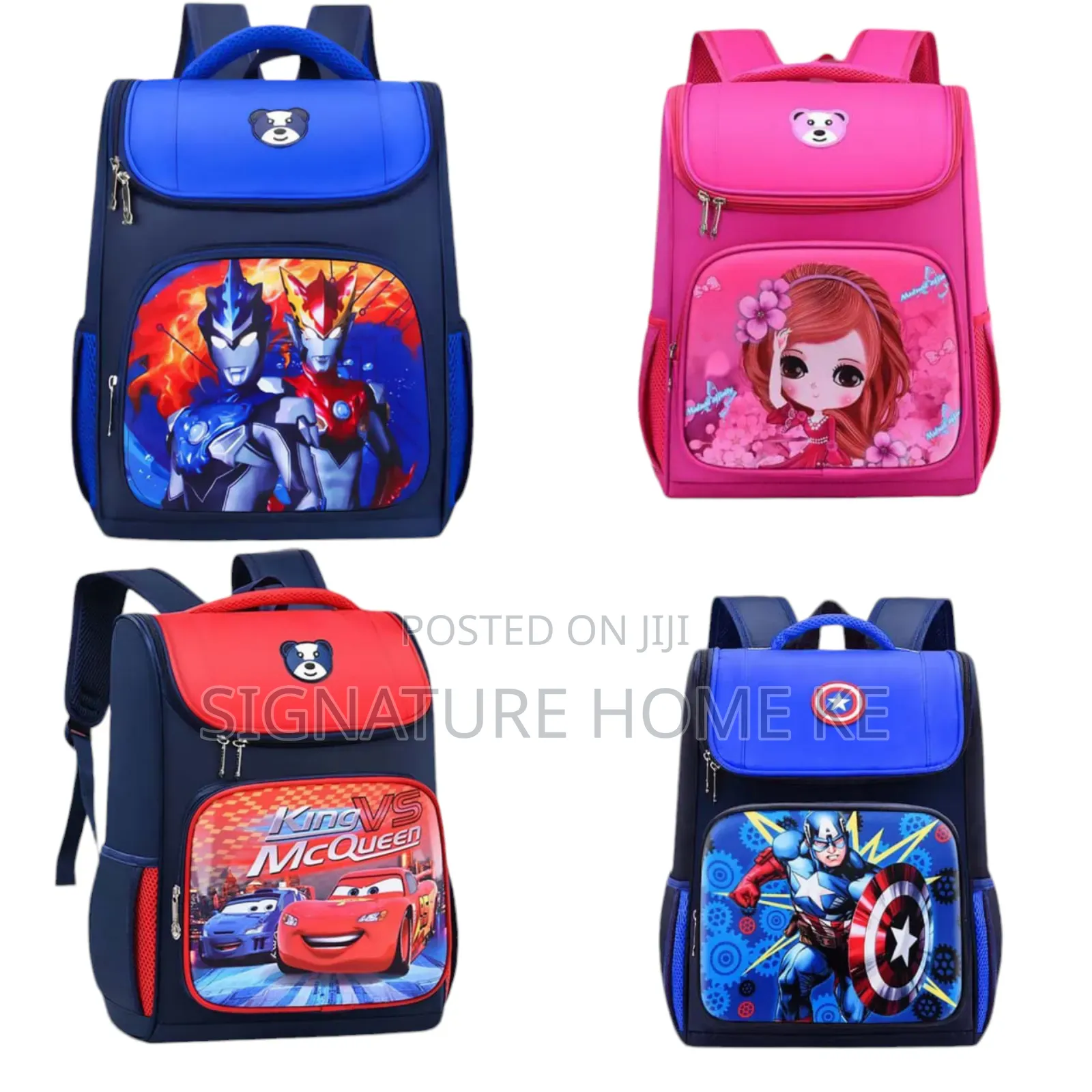 Cartoo Themed School Backpacks