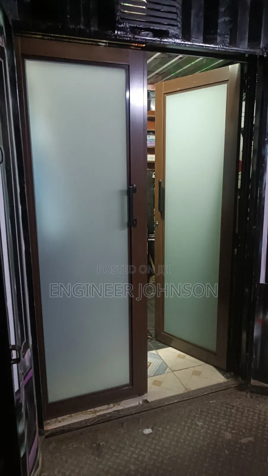 Privacy Glass Door
