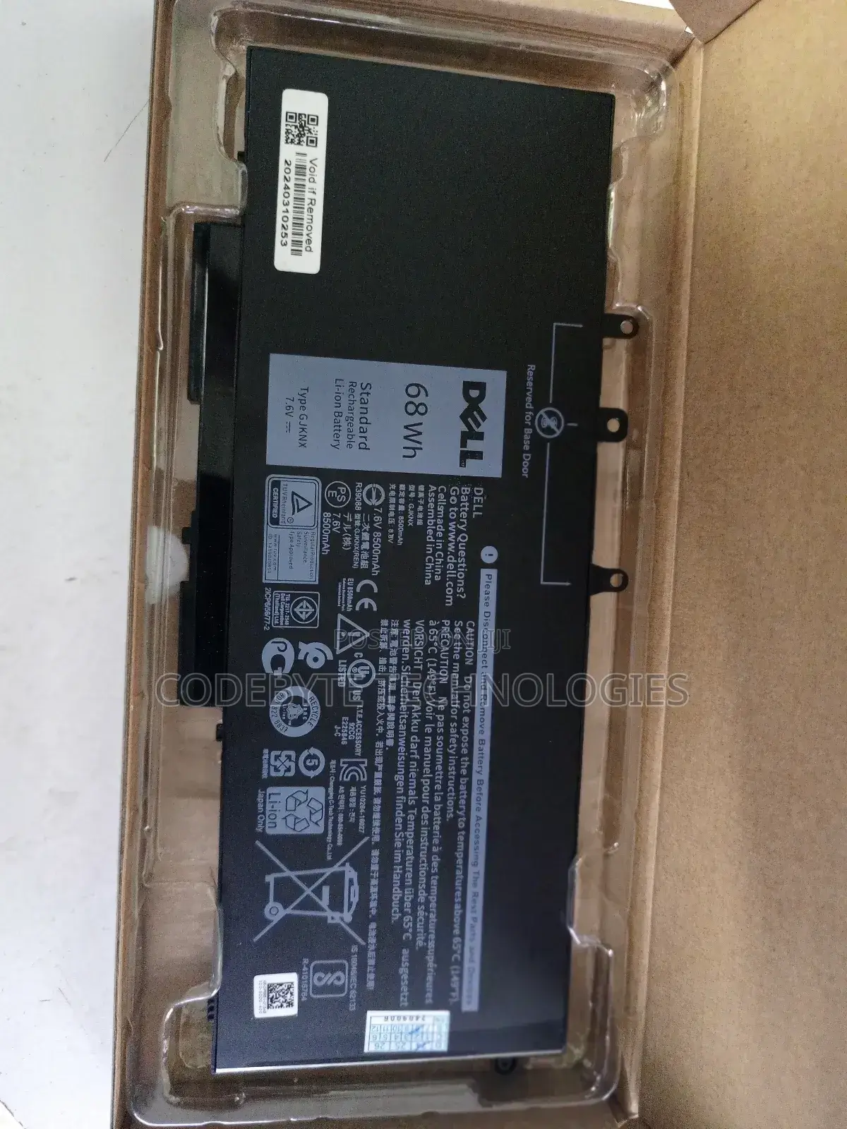 68wh Dell GJKNX Battery~68wh Dell GJKNX Battery^