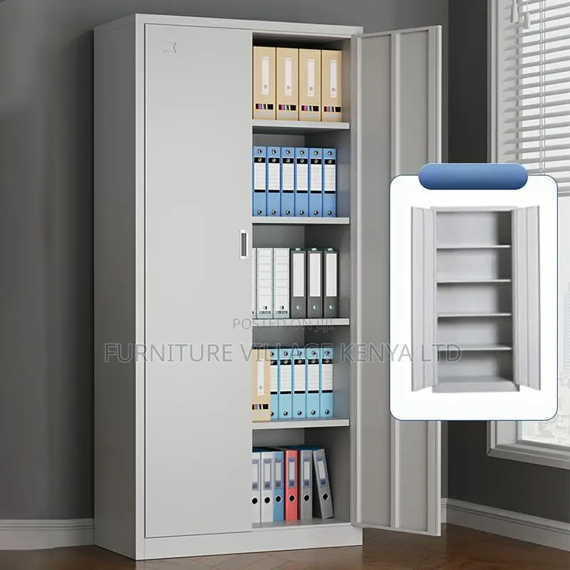 Steel Filing Cabinet With Shelves, Lock