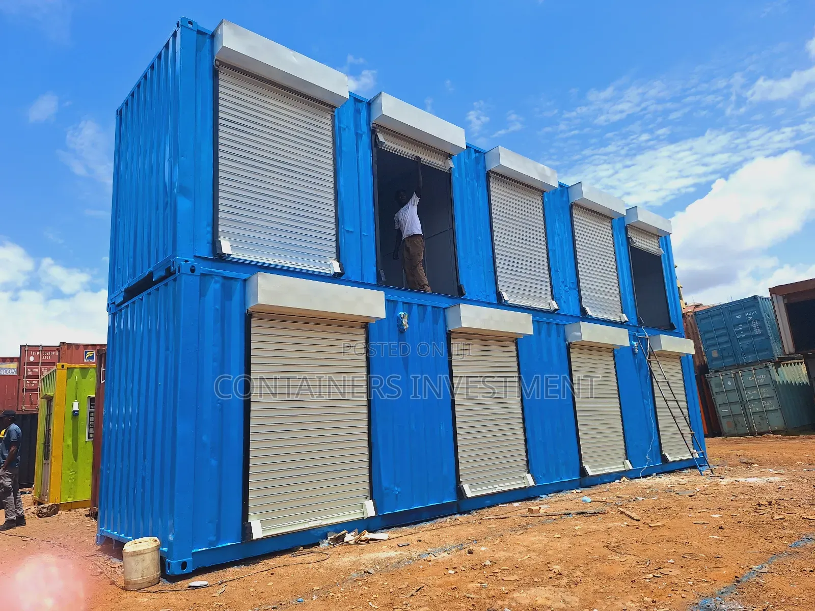40ft Container Stalls- Well Done With All Fittings.