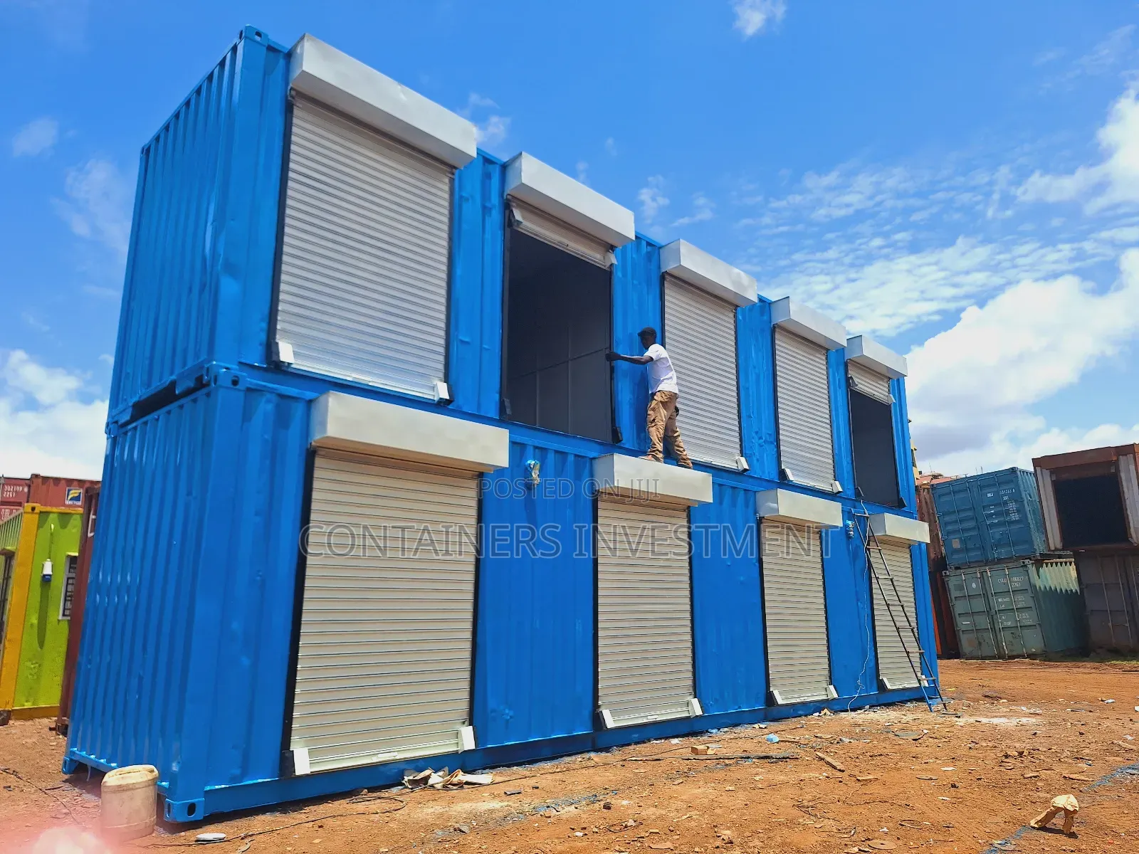 40ft Container Stalls- Well Done With All Fittings.