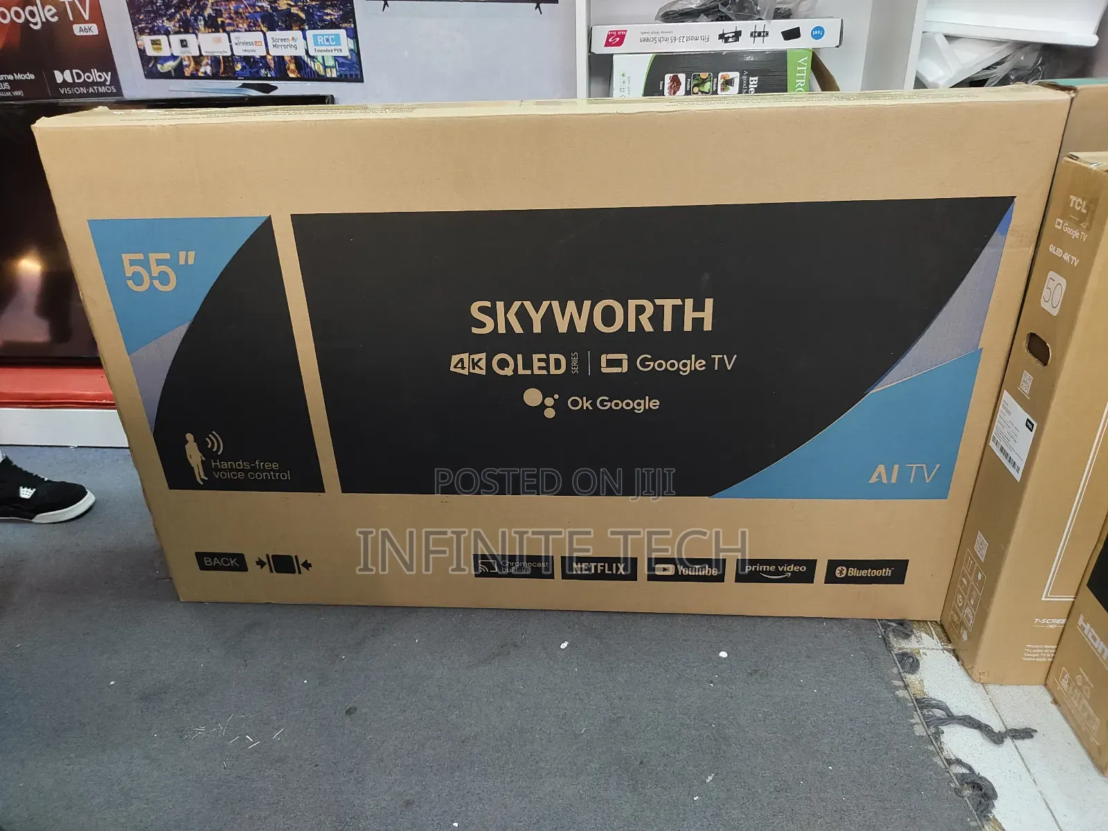 Skyworth 55 Inch Qled 55q6500g Tv Smart Google Tv Uhd 