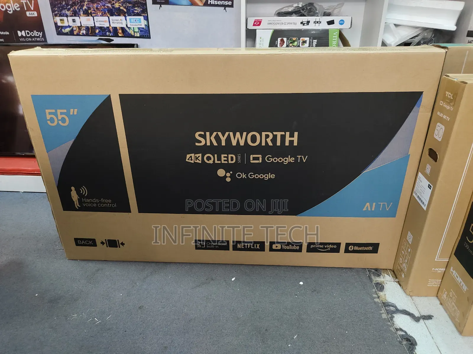 Skyworth 55 Inch Qled 55q6500g Tv Smart Google Tv Uhd 