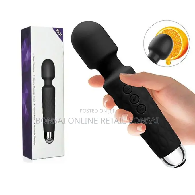 USB Charging 20 Modes Dildo Wand Vibrator Sex Toy For Women